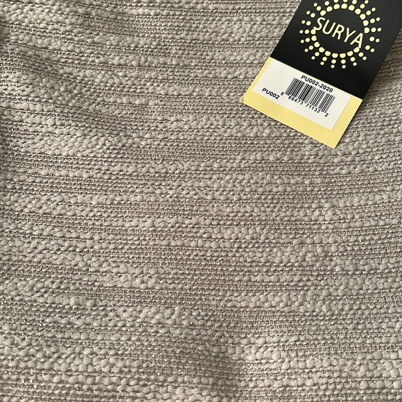 Two Pillow Covers in Beige/Gray/Gold - Picture 8 of 8